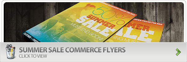Summer Sale Commerce Flyer Photoshop Template